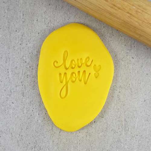 Cookie Stamp Embosser - Love You #2 - Click Image to Close